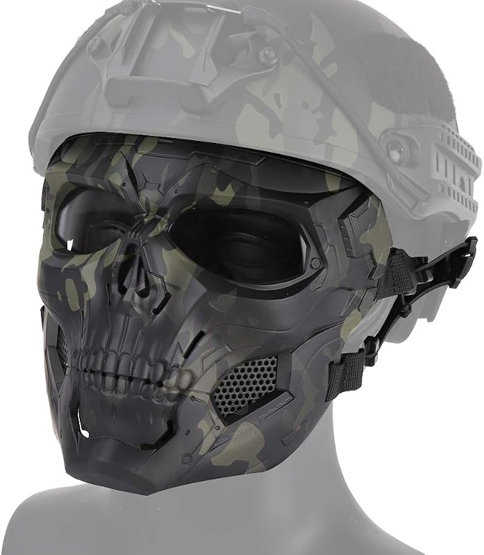 WISEONUS Airsoft Paintball Taktikai Koponya Maszk Teljes Arcvédelem Katonai Maszk