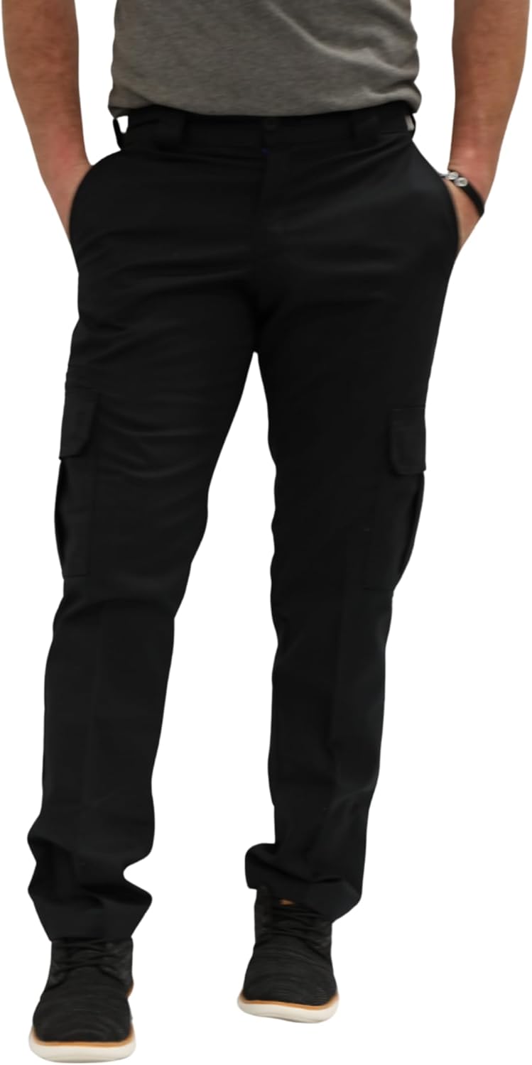 Dickies Men’s Flex Slim Straight Cargo Pants – Stretch Work Pants with Utility Pockets, Ideal for Uniform or Office Wear