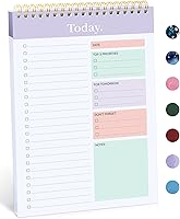 Taja To Do List Notepad 52 Sheets Undated Daily Planner Notebook 9.8x6.5 Inch Violet Dream for Office Home School Tasks Goals