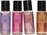 Victoria's Secret Collection Mist de fragrances 4 Pièce Mini Set cadeau Mist, Parfums assortis, Ensemble cadeau pour femmes