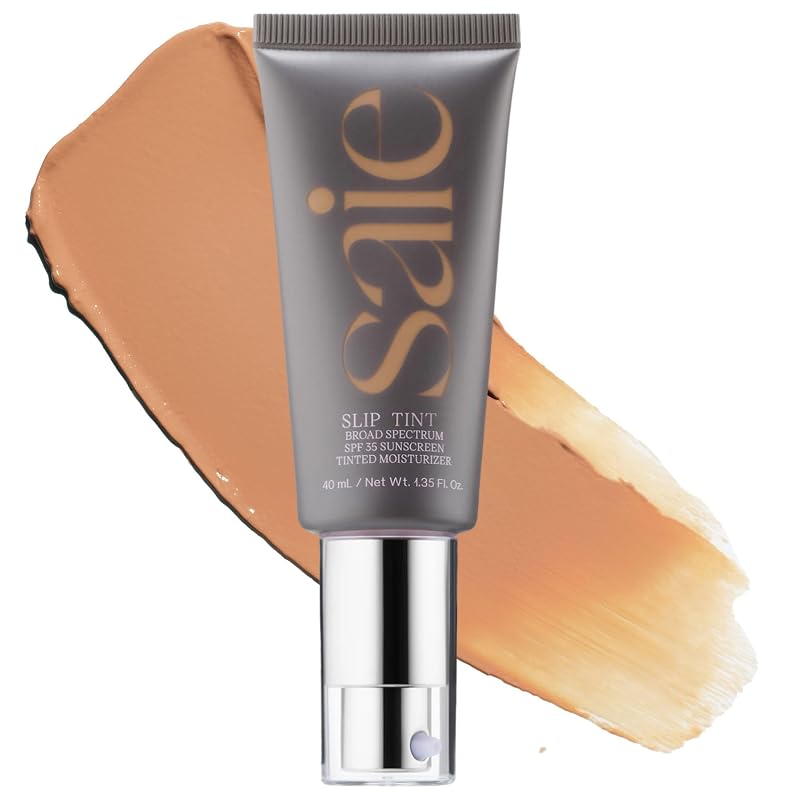 Saie Slip Tint Hidratante com Cor para o Rosto, SPF 35, Four + Half, 40 mL