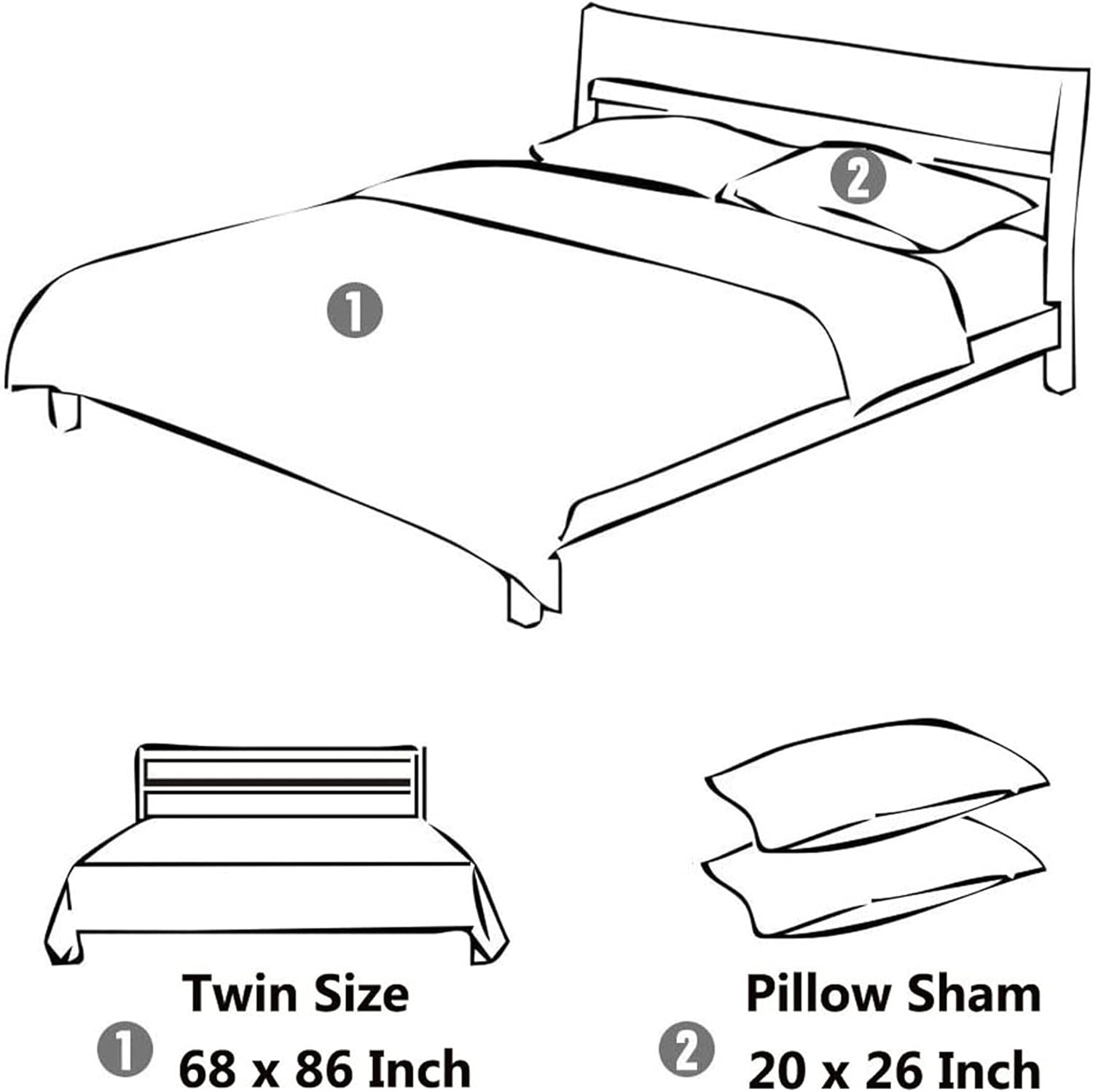 Smuge 3-Piece Moose Pine Tree Reversible Quilt Set, Checked Color Stripe Rustic Home Lodge The Wilds Quilted Bedspread Coverlet Bedding Set, Lightweight Breathable for All Season (Twin, White Deer) - Image 7