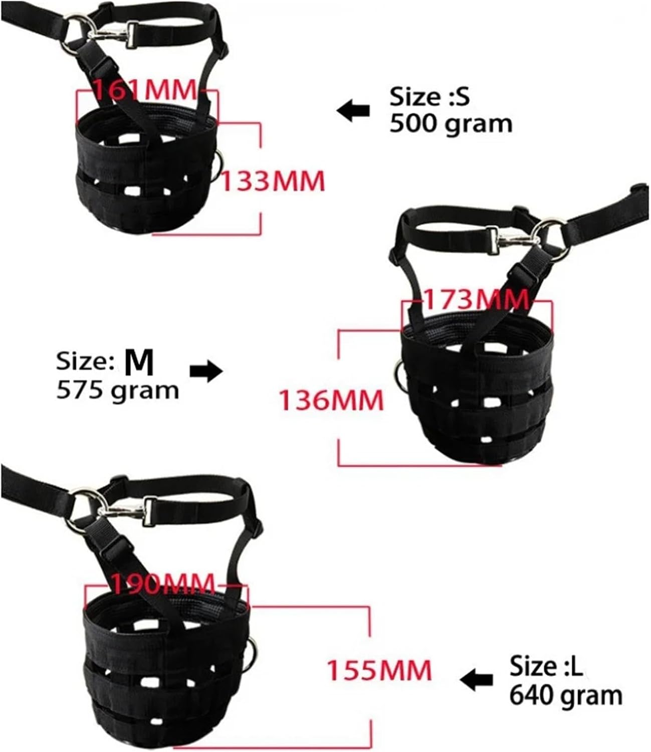 Horse Glazing Muzzle with Halter, Lightweight Chewing(Black M)