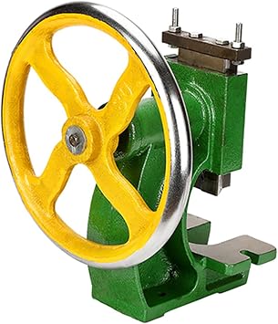 Arbor Press with Hand Wheel, Heavy Duty 0.8 Ton Hand Wheel Press, Precision Bench Press, Cast Iron, Metal Press for Punching, Bending, Extruding, Saving Time and Effort1ton