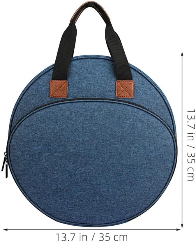 TEHAUX Embroidery Tool Kit Handbag Multi-Pocket Sewing Storage Bag for Craft Supplies Embroidery Kit Carrier Handle for Knitting and Crochet Accessories