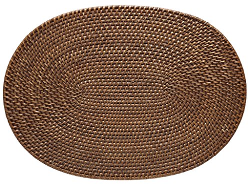 KOUBOO Laguna Oval Table placemat, Honey Brown