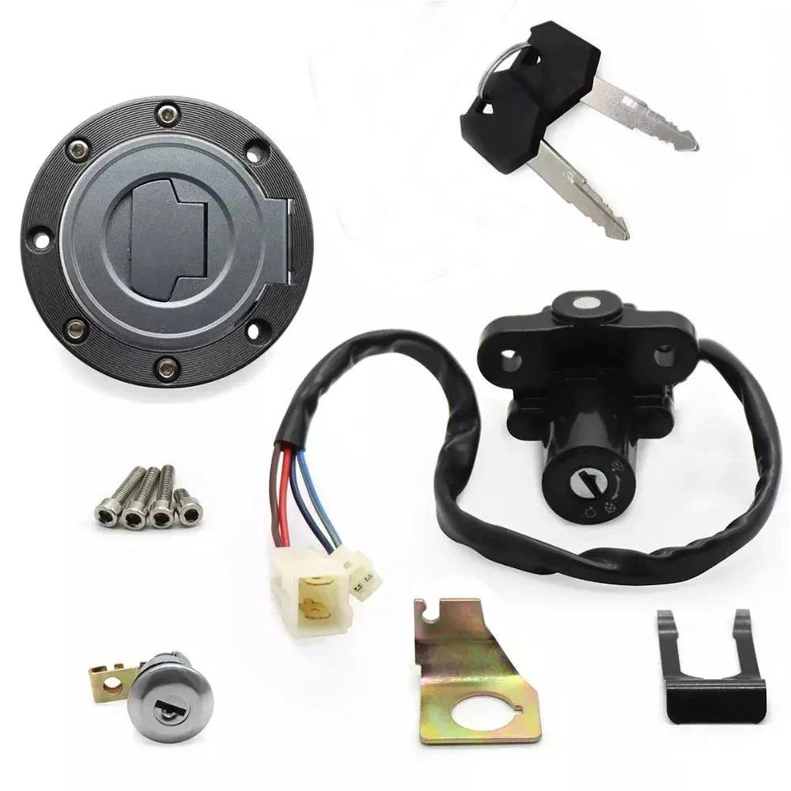 Tapa tanque combustible y el interruptor encendido motocicleta evita robos en Yamaha 8