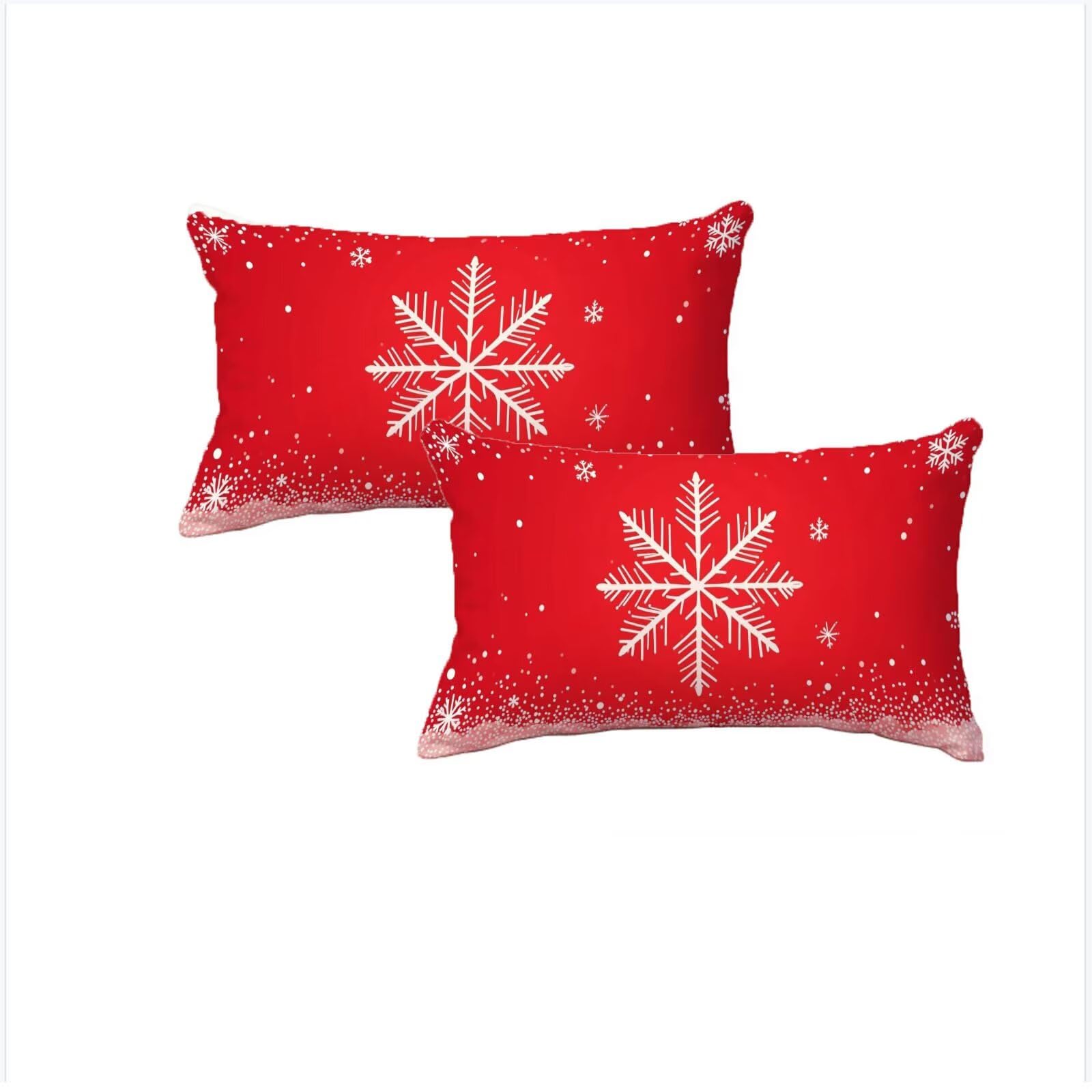 Housse coussin 40x80cm imperméable velours rouge pour protéger vos oreillers des taches au salon
