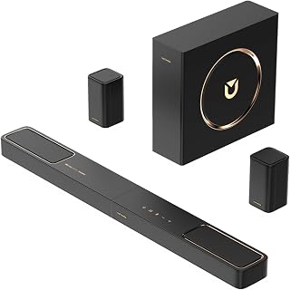 ULTIMEA Skywave F40 5.1.2ch Dolby Atmos Soundbar: Surround System w/ Rear Speakers, Subwoofer, BT 5.4, HDMI eARC - 2025 Home Theater (4.5 Stars)