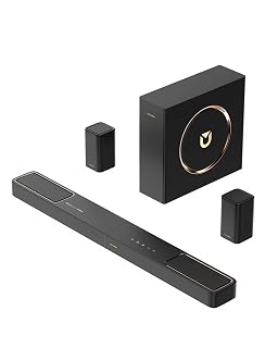ULTIMEA 5.1.2ch Sound Bar with Dolby Atmos, Surround Sound System for TV with 2 Surround Speakers, Sound Bar for Smart TV, Soundbar for Home Theater, BT 5.4, HDMI eARC, Skywave F40 (New, 2025 Model) - Amazon product rated Grade B