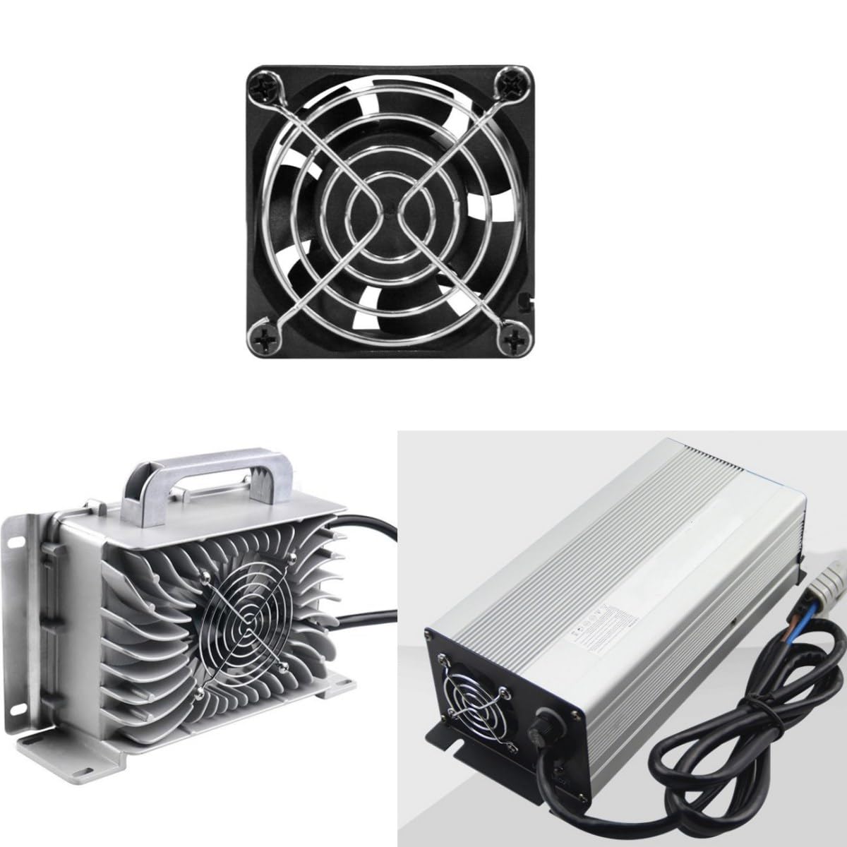 4-Pack Griglie di raffreddamento delle ventole, fatte di Acciaio inossidabile 304, griglie protettive per le ventole del caso ventole della CPU convertitore di frequenza inverter (80mm)