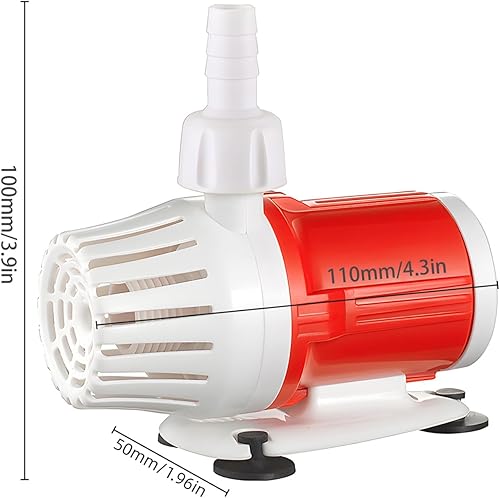 Miniatura 7 de Bomba de agua para acuario de 24 V CC 25 W, bomba de retorno ultra silenciosa, bomba sumergible, bomba de agua hidropónica solar sin escobillas para