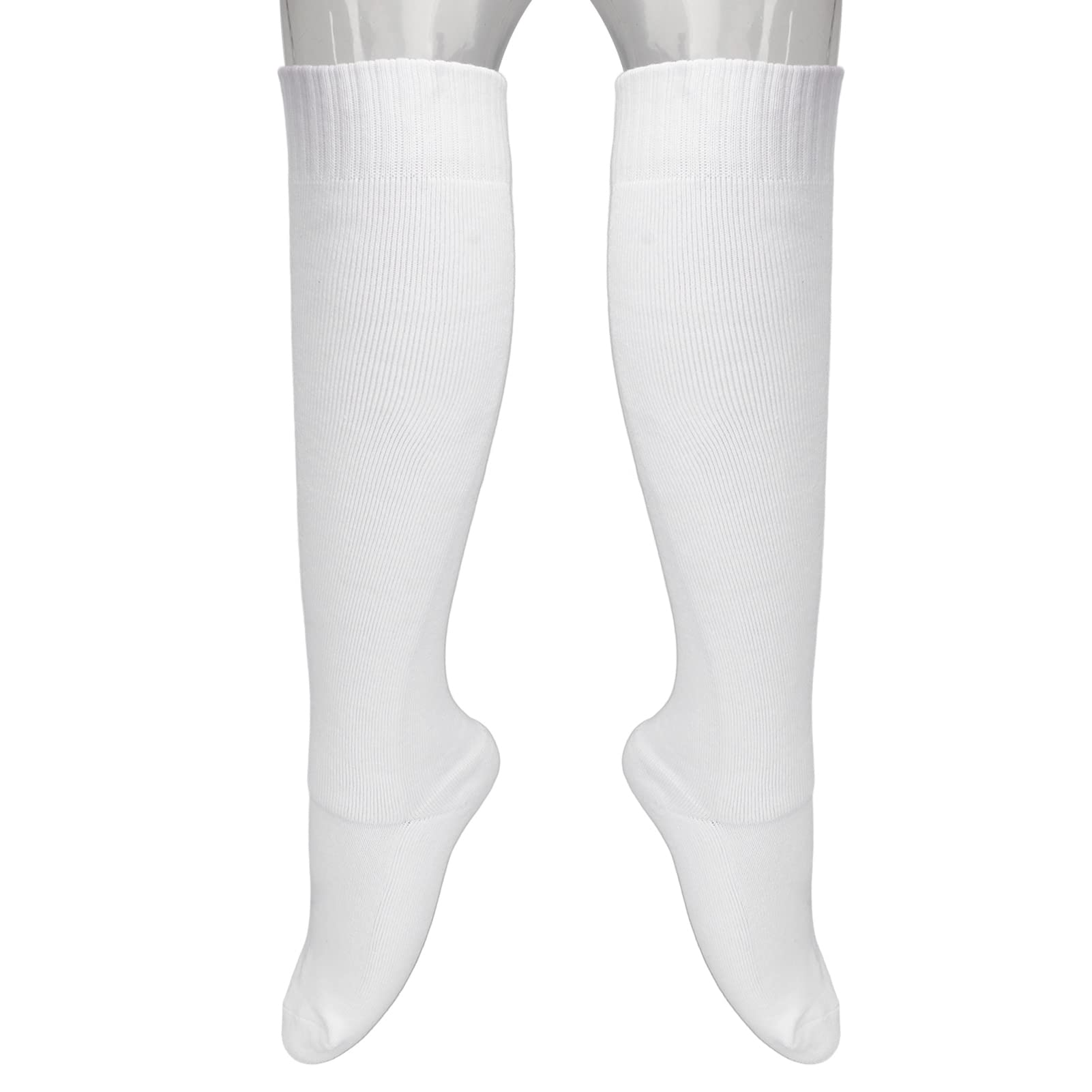 RiToEasysports Chaussettes D'escrime épaissies, Chaussettes D'escrime en Coton épaissi Unisexe Bas de Protection D'escrime pour épée Sabre et Fleuret Femmes Hommes Blanc Autres Sports D'équipe
