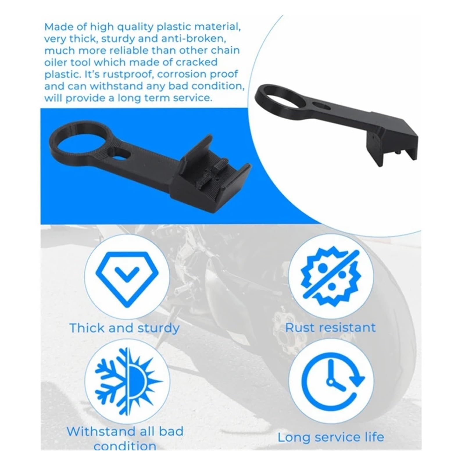 Ulepszony Do 520 Olejarka Łańcuchów Przekładniowych Spray-on Auxiliary ABS Plastic Motorcycle Chain Oiler Tool Kit osłona zębatki silnika łańcucha