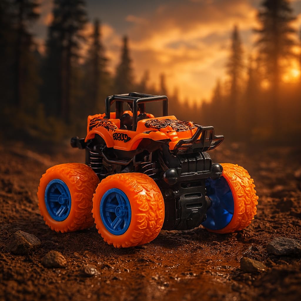 Toy Imagine™ Monster Truck Toy for Kids – Big Size Friction Powered Car with 360° Stunt Action | Off-Road Vehicle Toy for Boys Age 2–5 | Birthday & Return Gift Idea (Pack of 1, Assorted) Toy Imagine™ Monster Truck Toy for Kids – Big Size Friction Powered Car with 360° Stunt Action | Off-Road Vehicle Toy for Boys Age 2–5 | Birthday & Return Gift Idea (Pack of 1, Assorted)