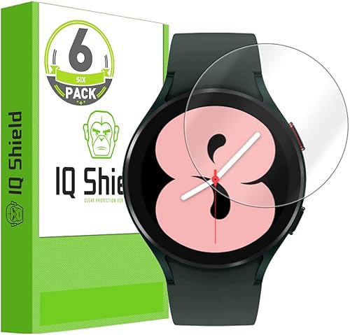 IQShield Protector de pantalla compatible con Samsung Galaxy Watch 6 / Galaxy Watch 5 / Galaxy Watch 4 (1.732 pulgadas) (1.732 pulgadas) (6