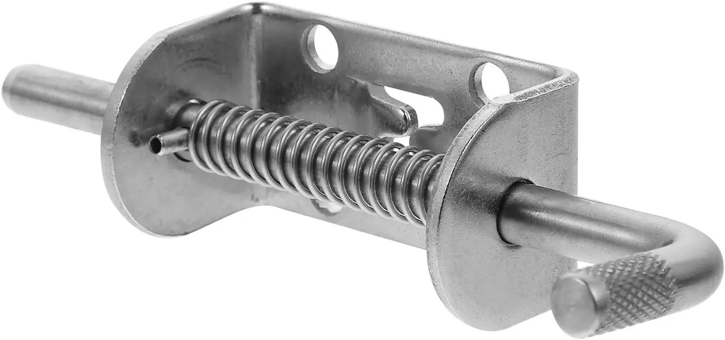 Spring Loaded Latch 5pcs Heavy Duty Spring Pin Stainless Steel Cylinder Latch Door Lock Gate Safety Lock Door Bolt Anti Theft Outdoor Hardware for Panel Security