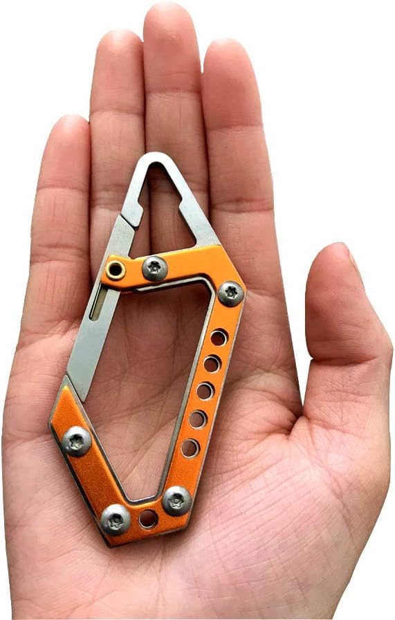 SILVERHERO Carabiner Clips, 2 Pack, Heavy Duty Caribeaners for Camping, Hiking, Outdoor and Gym etc. (Orange) : Sports & Outdoors