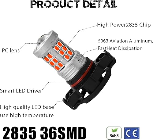 Vista 28 de Bombillas LED antiniebla superbrillantes de 3000 lm H8 H11, bombillas DRL de alta potencia 3030 chips con lente de proyector de repuesto