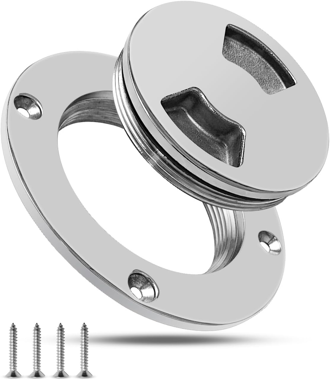 Round Boat Hatch Cover Used for Inspection Hatch Cap, Non Slip Detachable Cover for Marine Boat Yacht Black Boat Hatch