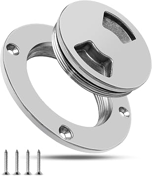3 inch Round Non Slip Inspection Hatch with Detachable Cover | Stainless Steel 316 Boat Deck Plate for Marine Boat RV Kayaks Yacht