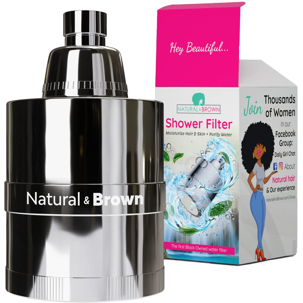 Buy Natural & Brown Shower Filter Natural Hair & Skin Product for