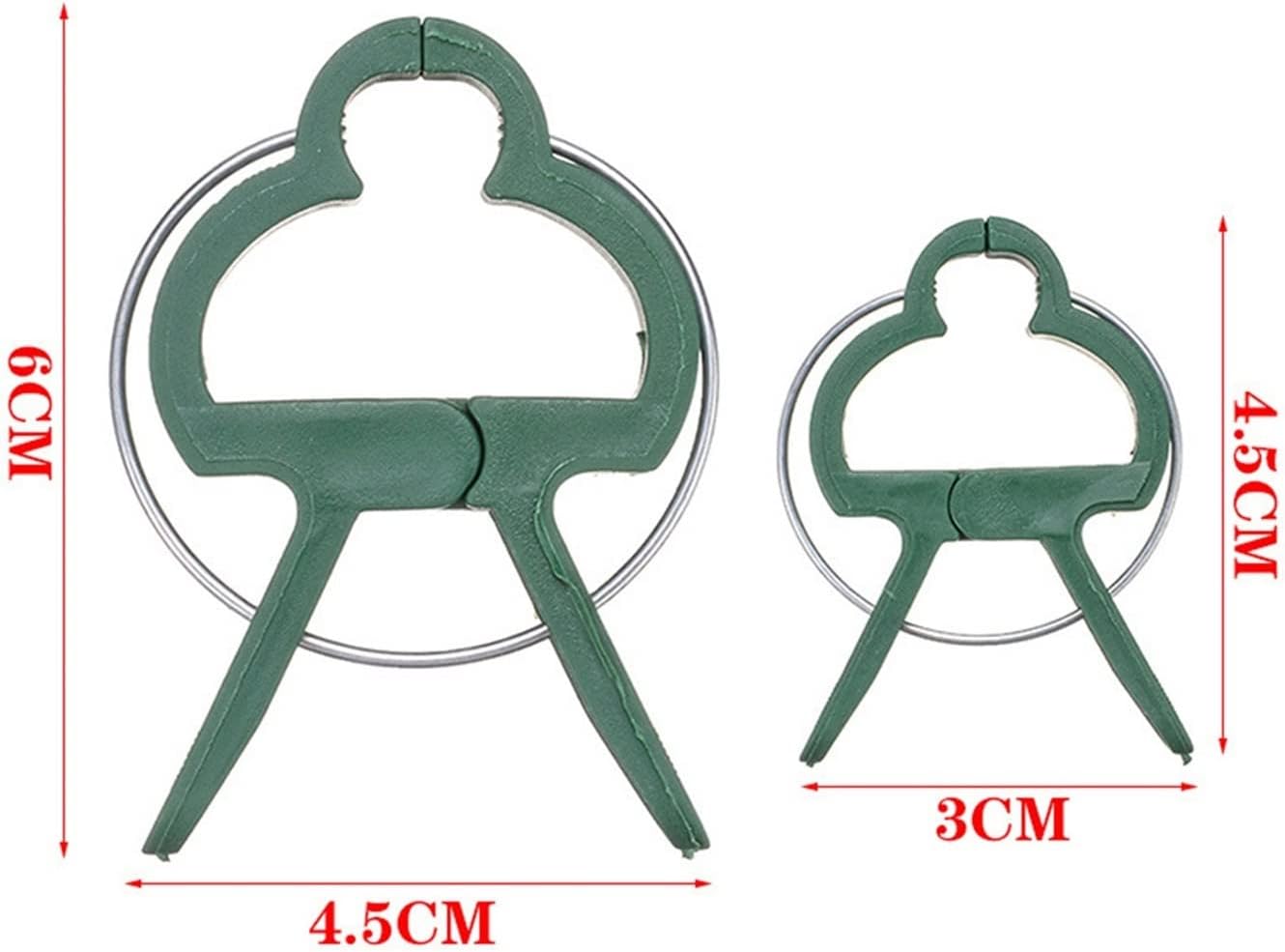 Fixed Clips for Green Garden Plants - 20pcs Plant Clips for Greenhouse Vegetables Flowers Stems Vines Grape Clamps Support straighten The Stems (Color : Small)