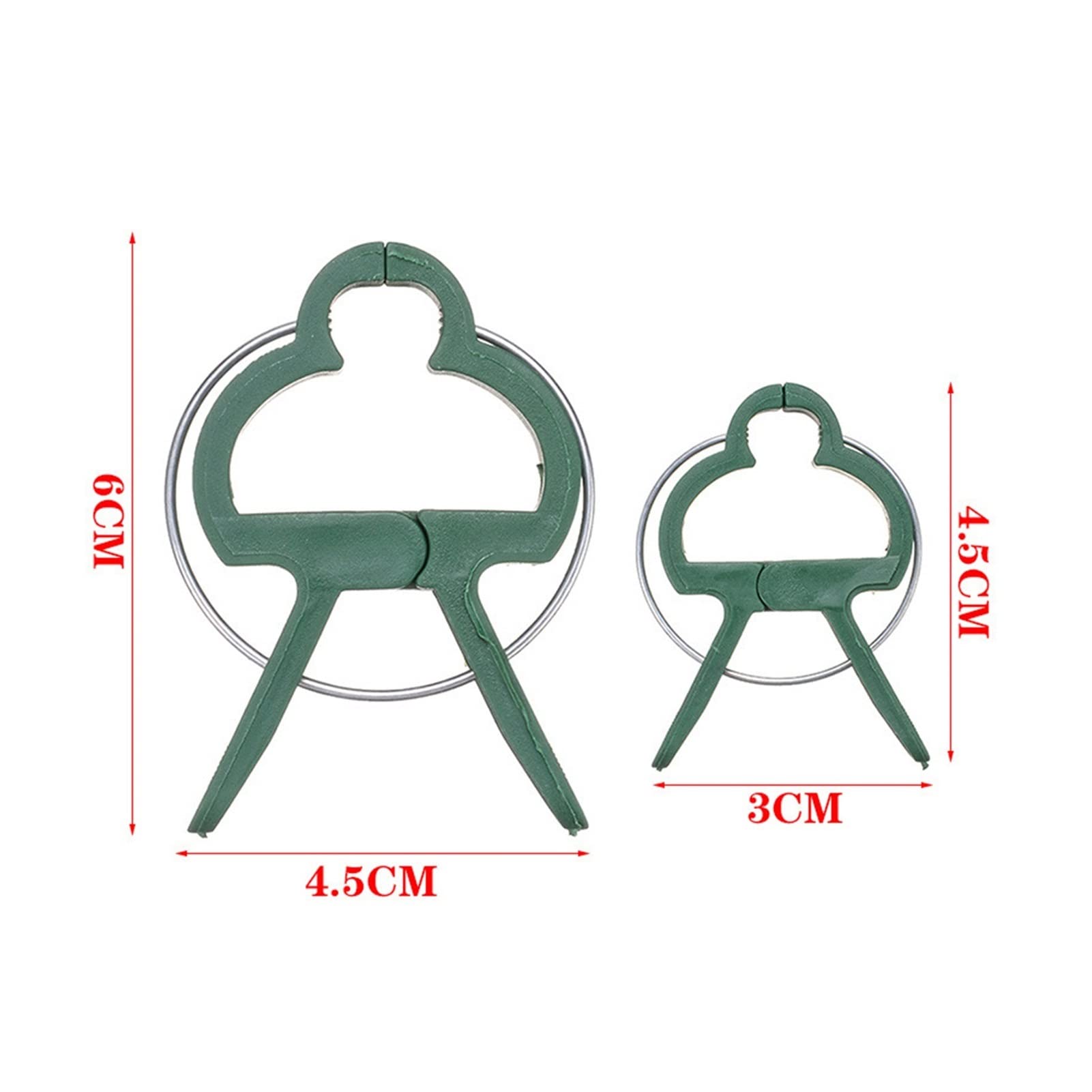 Befestigte Clips for grüne Gartenpflanzen - 20 Stück Pflanzenclips for Gewächshausgemüse, Blumen, Stängel, Reben, Traubenklemmen, Stütze, begradigen die Stängel (Color : L)