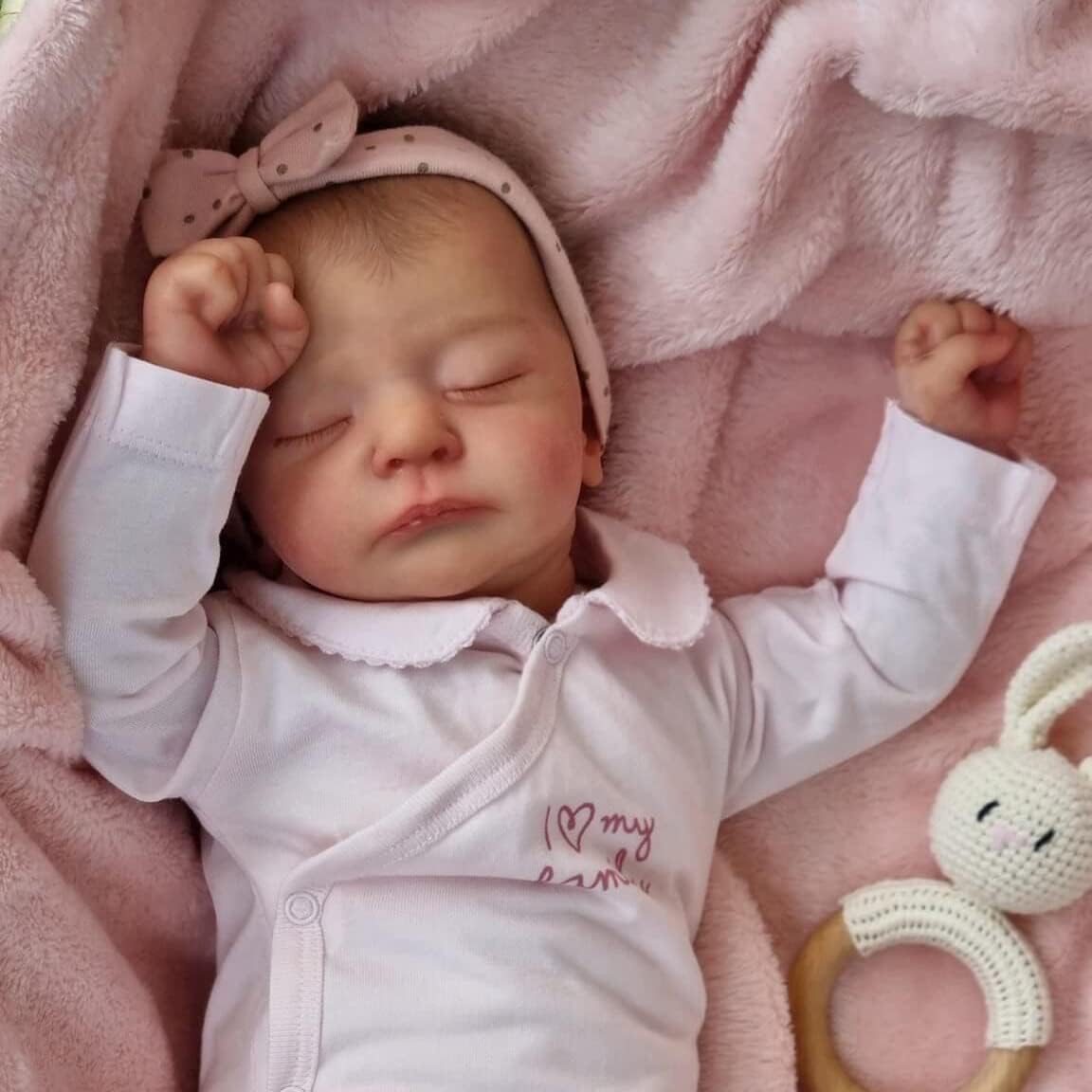 MAIHAO 49cm Bambole Reborn Femmina Bambolotti di Silicone Originali Bambola realistica Neonato bambile Toddler Occhi Chiudi Maschio Reborn Baby Dolls