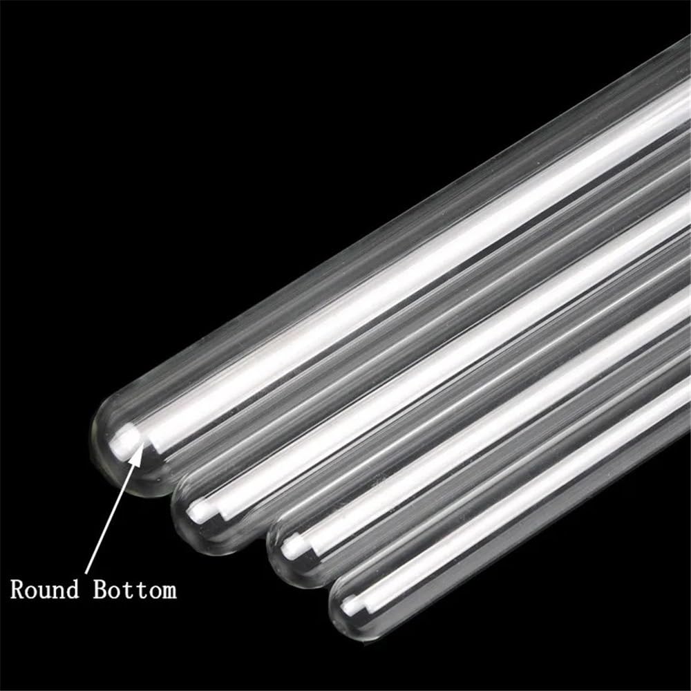 Szklane probówki z korkami, szklane probówki laboratoryjne z korkami o okrągłym dnie, opakowanie 24 sztuk, różne rozmiary(30x150mm)