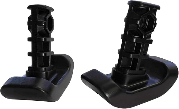 Stander Replacement Walker Ski Glides, Compatible with Standers Wonder-Walker and Wonder-Walker-Plus, Black, Set of 2