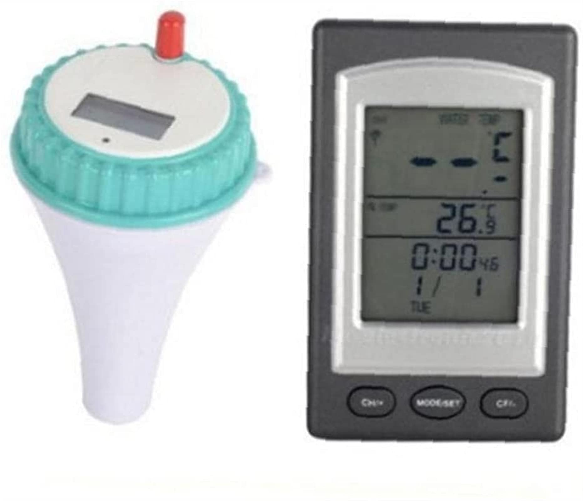 Termometr basenowy bezprzewodowy zdalny cyfrowy wskaźnik temperatury wody z wyświetlaczem LCD do basenu Wanna w wannie