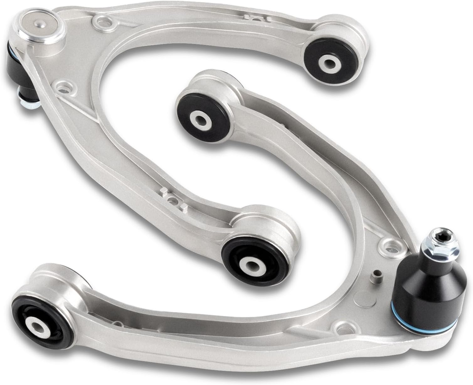 7L0407021B 2PCS Front Upper Suspension Control Arm with Ball Joint Assembly Compatible with Audi Q7 2007-2014, Volkswagen Touareg 2004-2010, Porsche Cayenne 2003-2010 Replace 7L0407021A