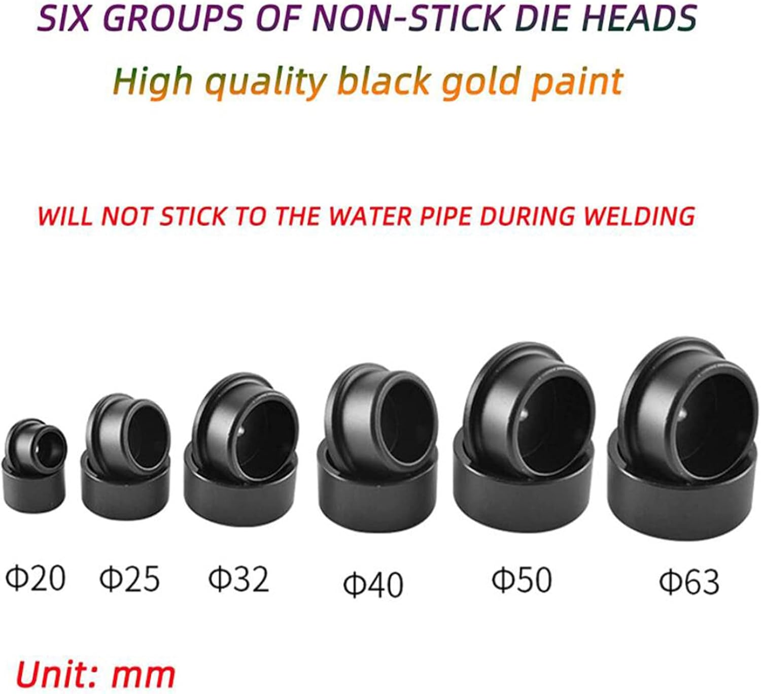Pipe Fusion Welder Water,Pipe Welding Machin,Hot-Melt Plastic Welding Machine,6 Groups of Die Heads,Adjustable 0~300°C,for Welding Ppr/Pe/Pp Pipes