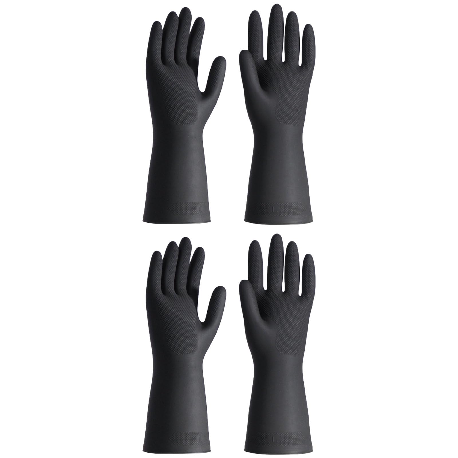 Xjdzineq Multi Purpose Rubber Gloves with Comfortable Grips for Construction Agriculture and Household Use Waterproof Work Gloves