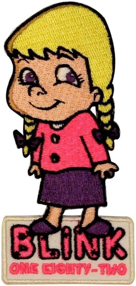 Blink 182 Little Girl Logo Patch Punk Music Band Embroidered Iron On Applique