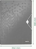 Leitz – Classeur Ménager, Trieur à Soufflets 6 Compartiments, 250 Feuilles A4, Fermeture Élastique, Rangement Documents Bureau École Maison, Plastique Souple, Noir WOW, 45890095 - 4