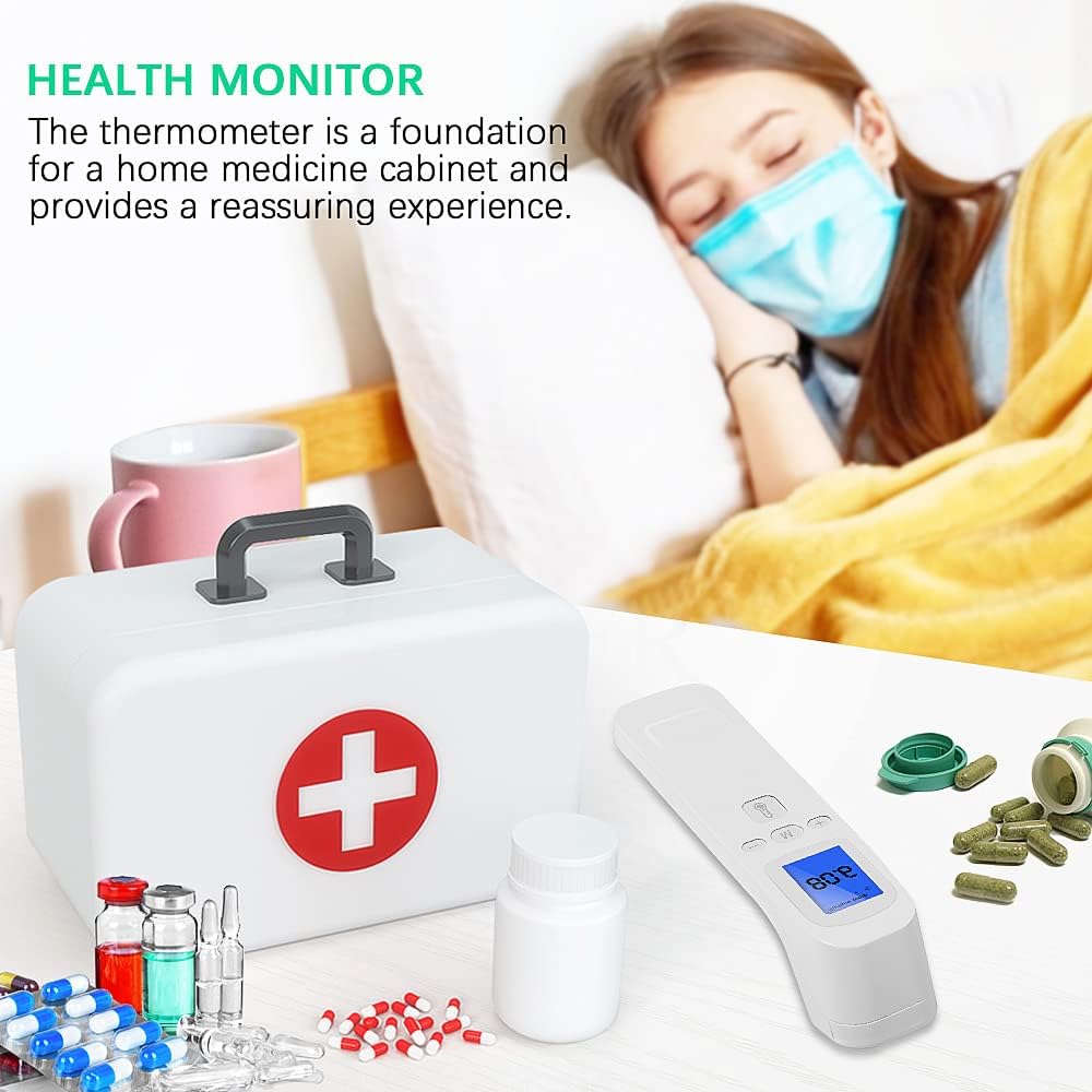 review GLGLMA 3-1 Digital Infrared Thermometer for Adults& Kids,Instant Read Food Thermometer,Non-Contact Digital Thermometer with Alarm Accurate Reading