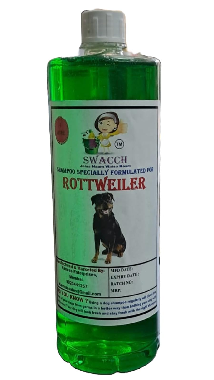 Swacch Shampoo Specially Formulated for Rottweiler (1 Litre) Neem Alovera (B0BRB2J8QL) Amazon Price History, Amazon Price Tracker