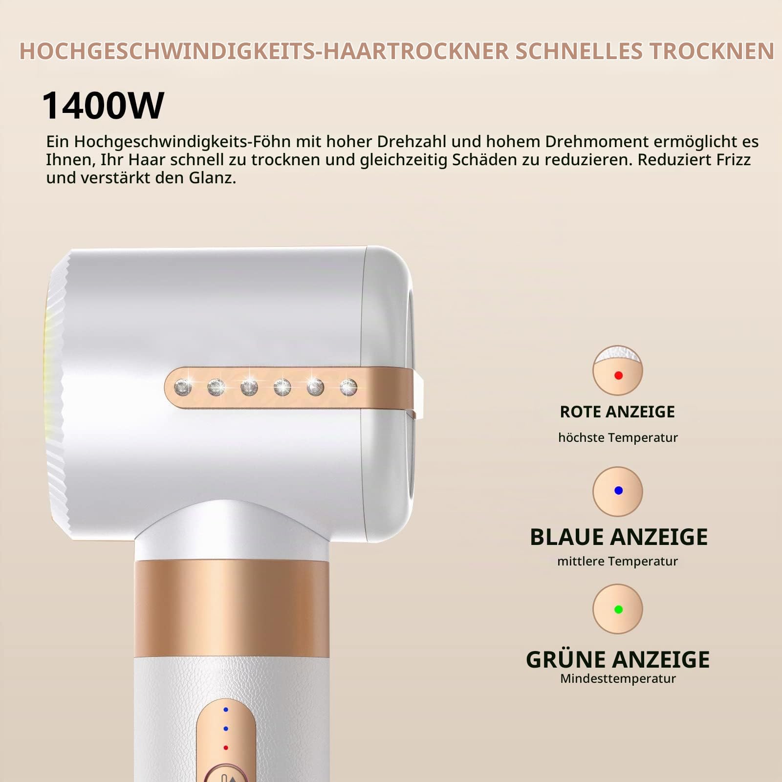 TANSHINE 7 in 1 Hairstyler,110000 RPM High Speed Ionen Haartrockner Föhn Set für Schnelles Trocknen,Auto Wrap Airstyler Haarstyler Fföhnbürste Warmluftbürste Set,Blowout Hot Air Dryer Brush