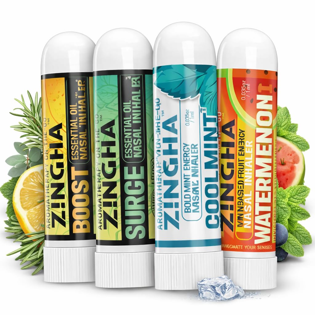Amazon.com: Z!NGHA Nasal Stick 4 Pack, Aromatherapy Nasal Inhaler