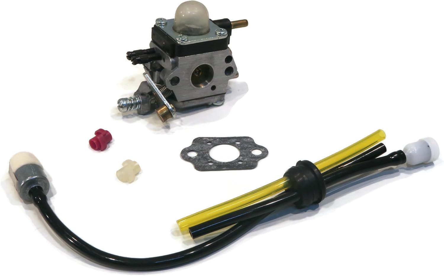 The ROP Shop OEM Zama Carburetor & Fuel LINE KIT Little Wonder Mantis Tillers 7222 7225 7230