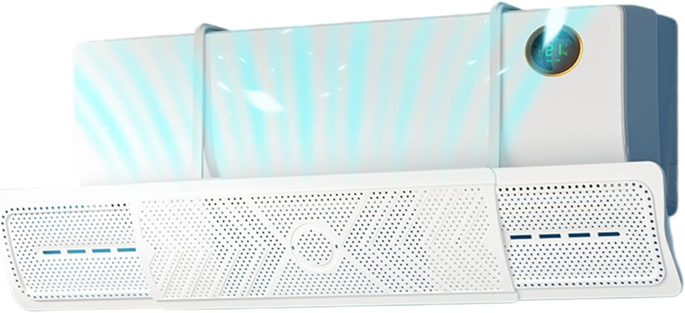 Air Conditioner Deflector | AC Wind Cover for Home,No Drill Air Conditioner Deflector for Bathroom Bedroom Workplace Aspartmesnt Dormitory