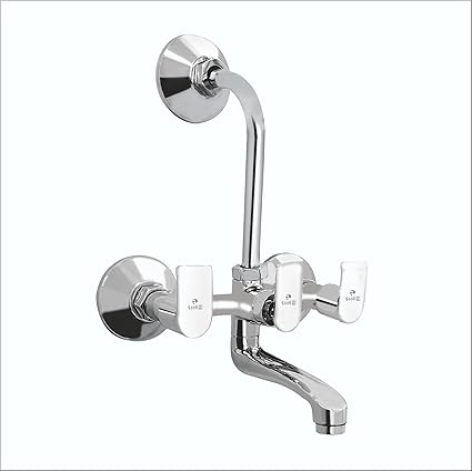 ESSE18 (WL-116) Wills Wall Mixer Telephonic with Concealed Bend in 30mm Center Cartridge for Arrangement of Overhead Shower with Wall Flange & Teflon Tape - Wall Mount
