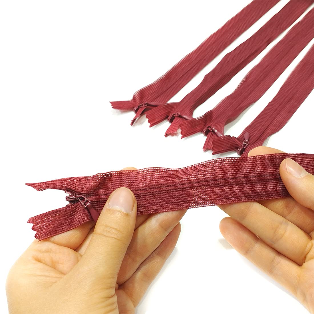 Invisible Zipper Closed, 5 Sizes and 20 Colors #3, Fine Zipper, Elegant and Discreet for Sewing on Clothes Dresses, Skirts - Image 2