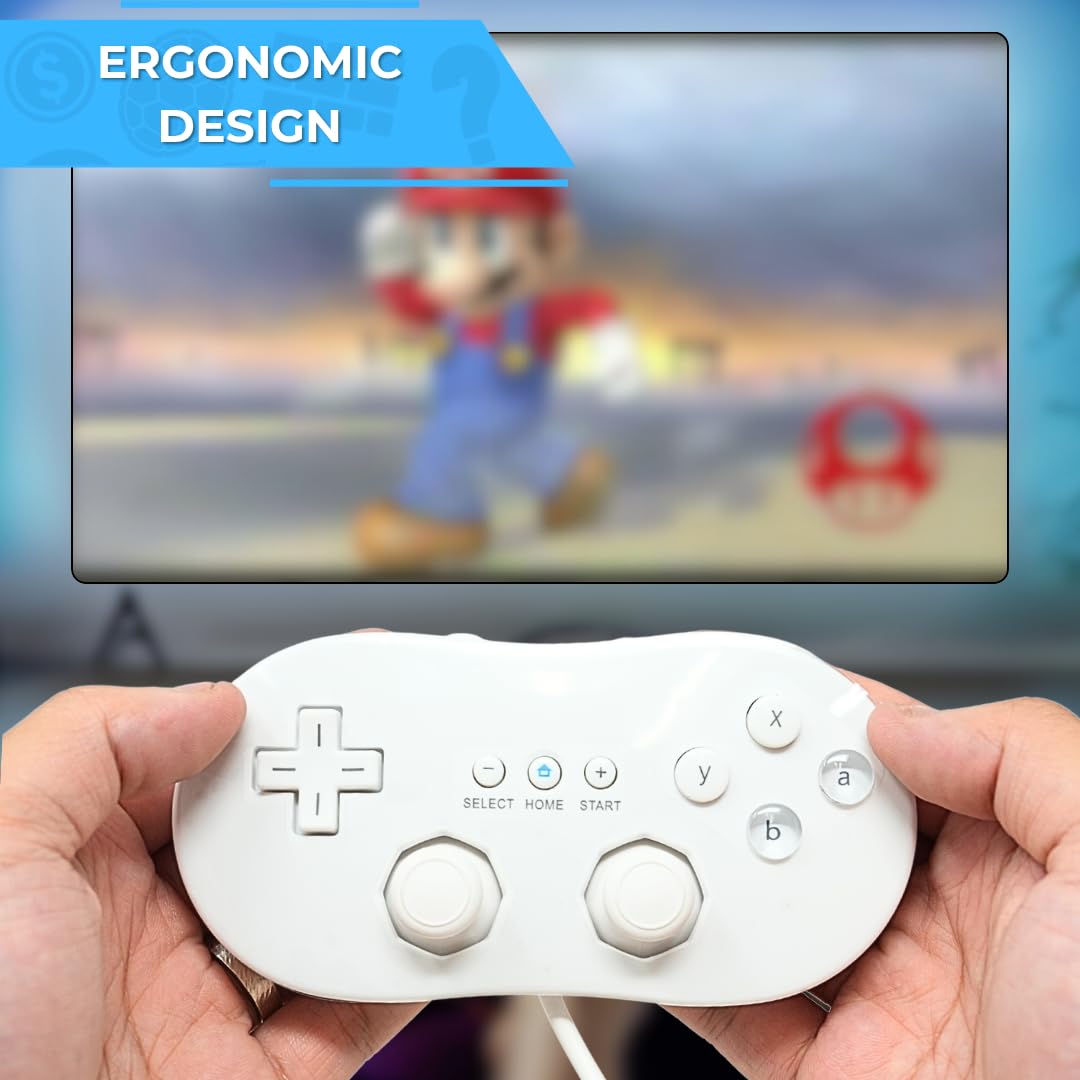 Amazon | Old Skool クラシックコントローラー WiiとWiiU用 ホワイト