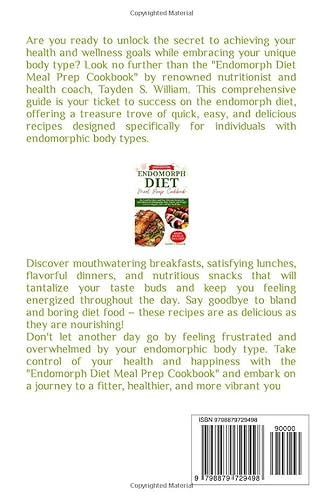 Endomorph Diet Meal Prep Cookbook: The Complete Quick and Easy Delicious Recipes for Individuals wit
