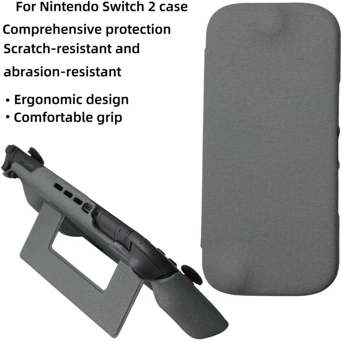 Switch 2 Cover Protective Case, Detachable Magnetic Shell, 360 ° All-Around Protection, with a Protective Shell with Built-in Ergonomic Grip, Suitable for Nintendo Switch 2 Model 2025, Grey - Image 9