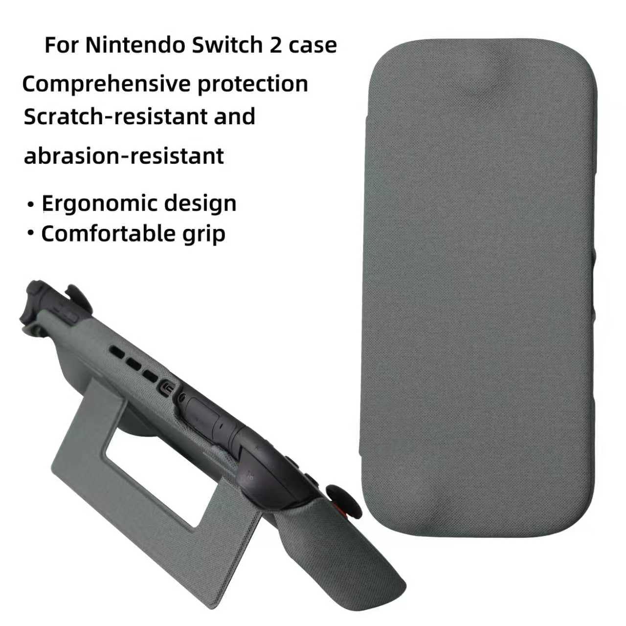 Coque de protection pour Switch 2, coque magnétique amovible, protection complète à 360 °, avec une coque de protection avec poignée ergonomique intégrée, convient pour Nintendo Switch 2 modèle 2025