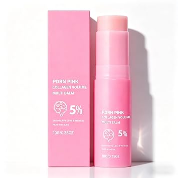 PDRN Pink Collagen Volume Multi Balm Stick | Collagen Balm for Under-Eyes, Neck, Forehead | Hydrating Firming Care for Daily Skincare Routine | Korean Skincare 1Pack